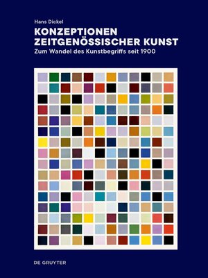 cover image of Konzeptionen zeitgenössischer Kunst